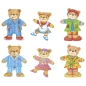 Preview: Anziehpuppenpuzzle Bärenfamilie Holzspielzeug