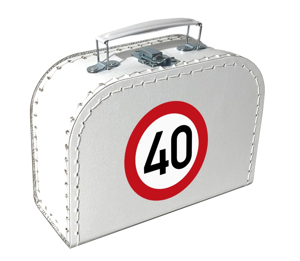 Pappkoffer 40. Geburtstag