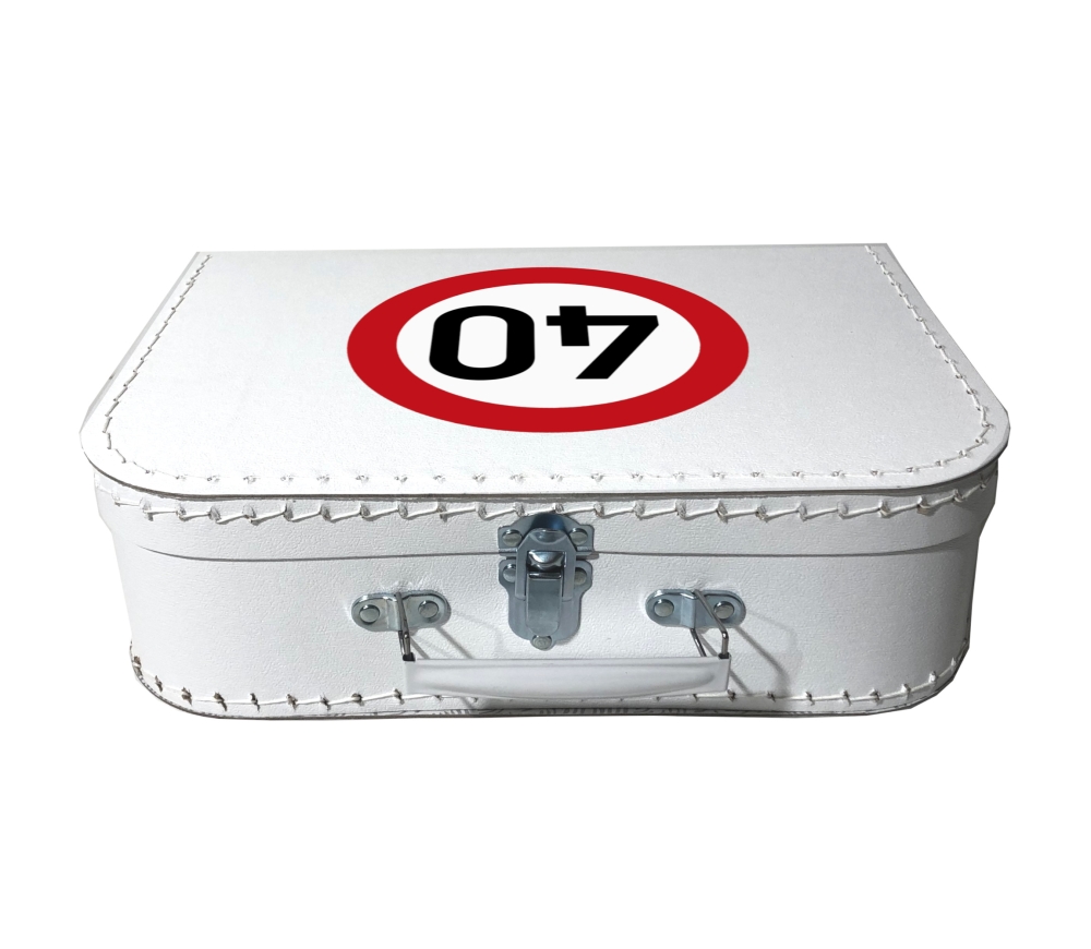 Pappkoffer 40. Geburtstag