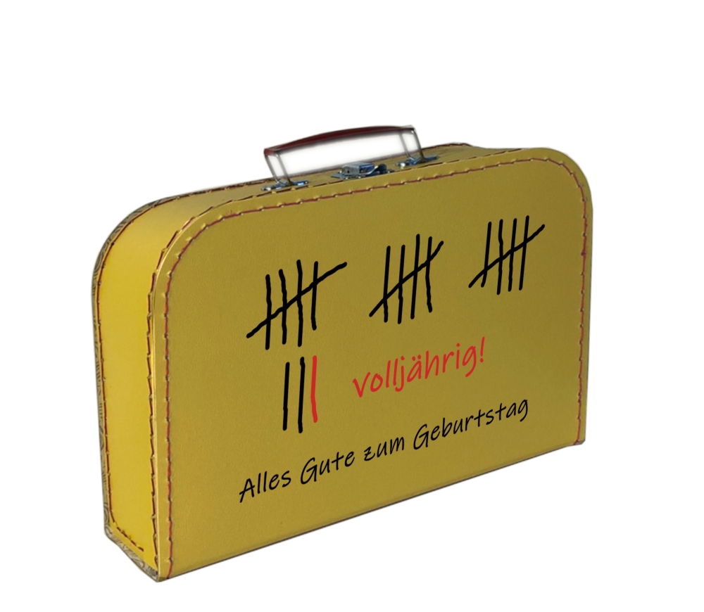 Preview: Pappkoffer Volljährig - 18. Geburtstag - 356
