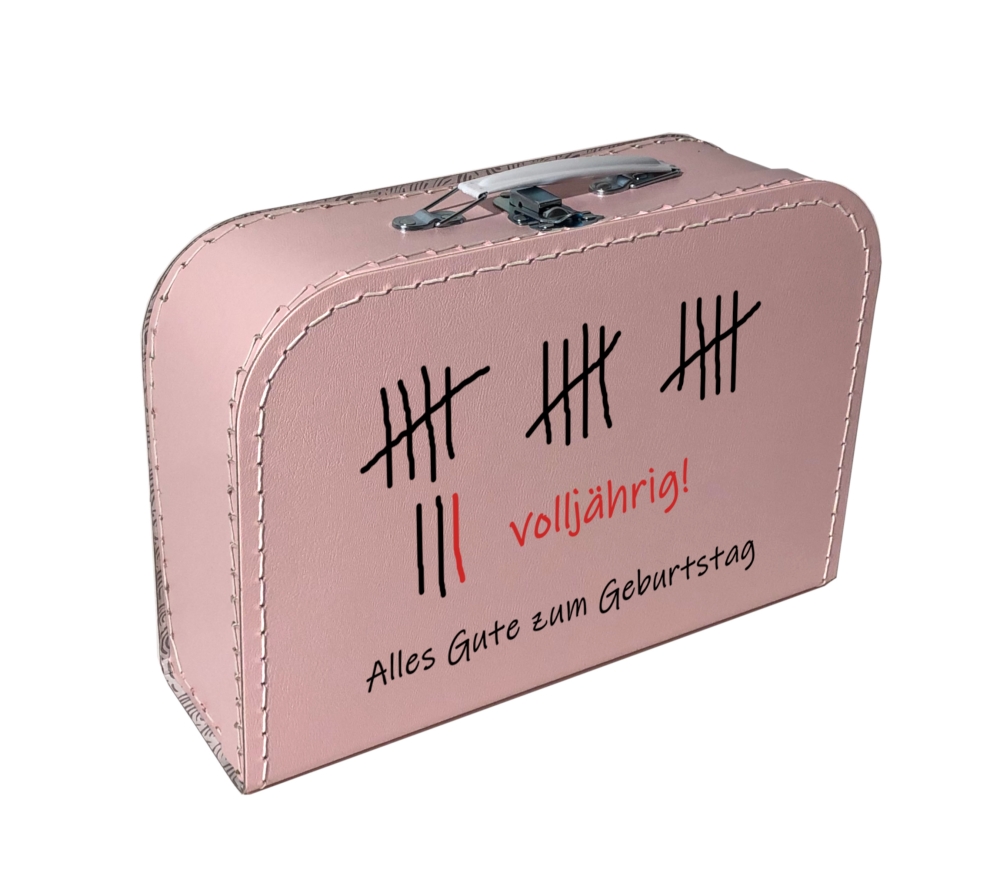 Pappkoffer Volljährig - 18. Geburtstag - 356