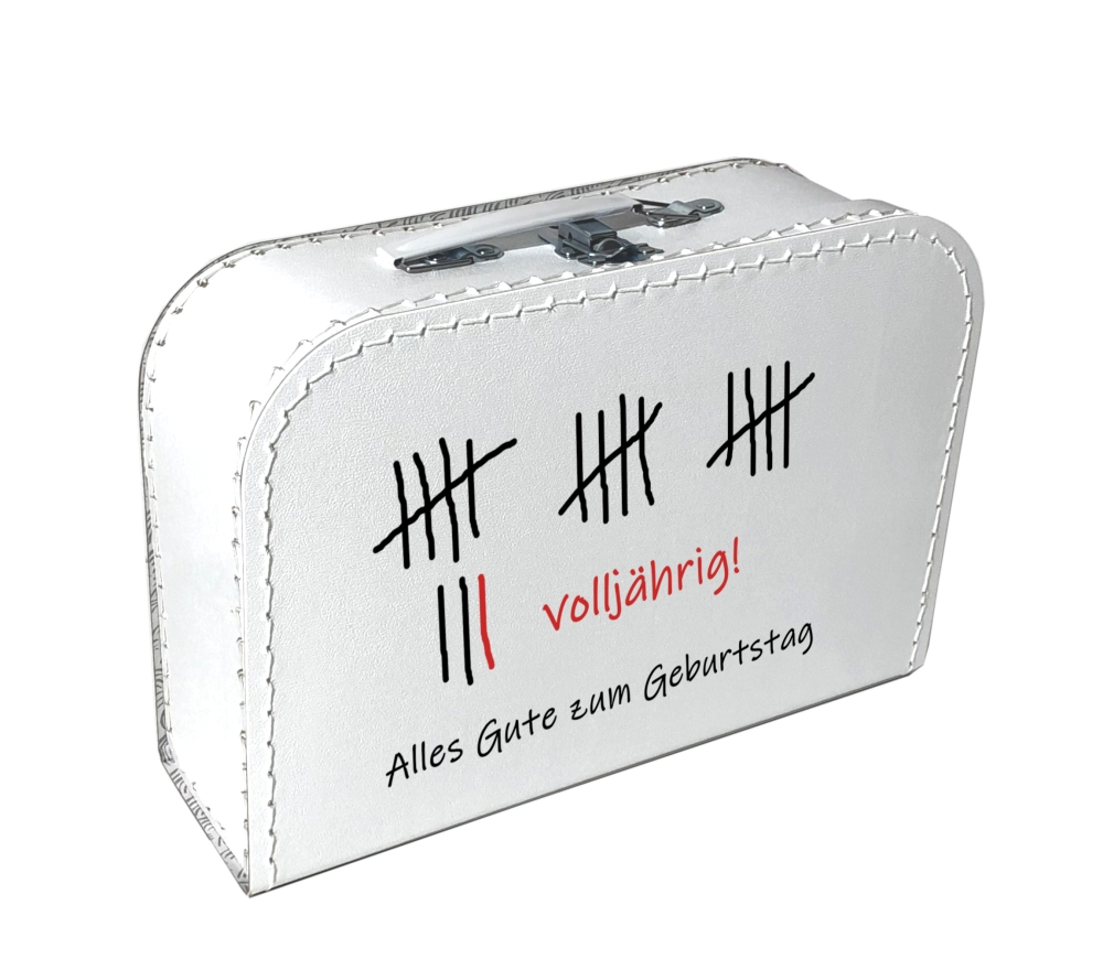 Preview: Pappkoffer Volljährig - 18. Geburtstag - 356
