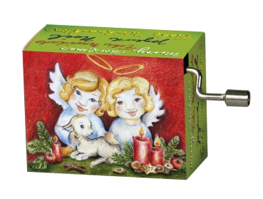 Kurbelwerk, Spieluhr, Wish you a Merry Christmas, kleine Drehorgel