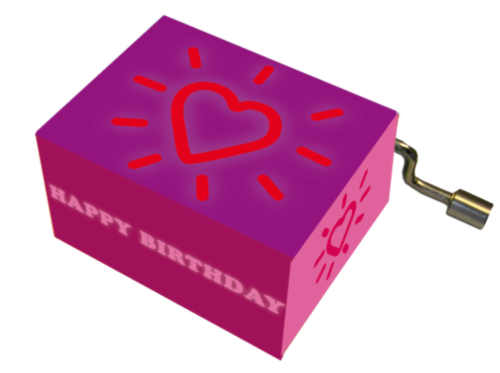 Spieluhr Happy Birthday Kurbelwerk