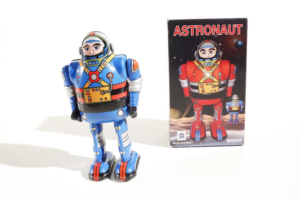 Roboter Astronaut blau