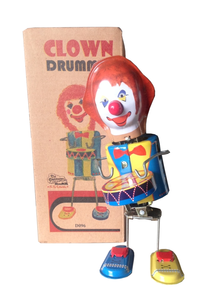 Blechspielzeug Clown
