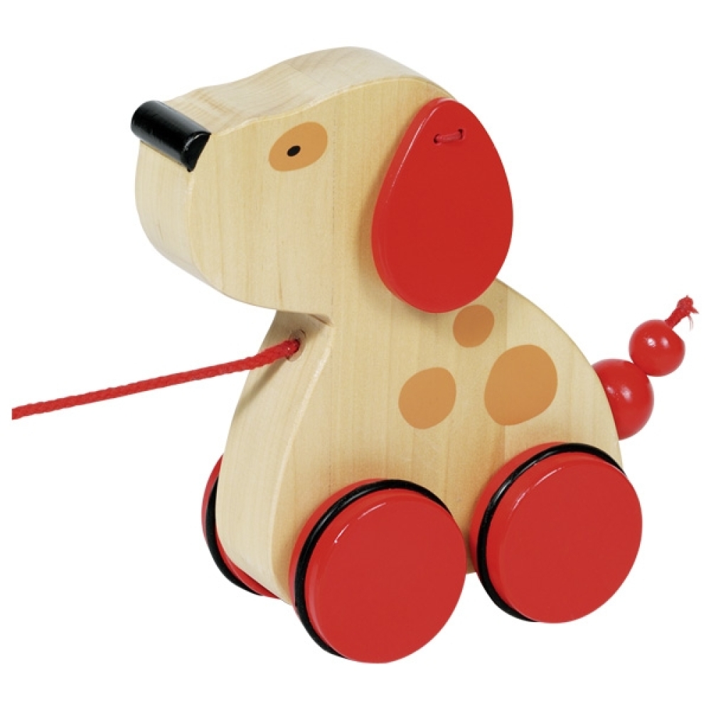 Nachziehtier Hund Holzspielzeug