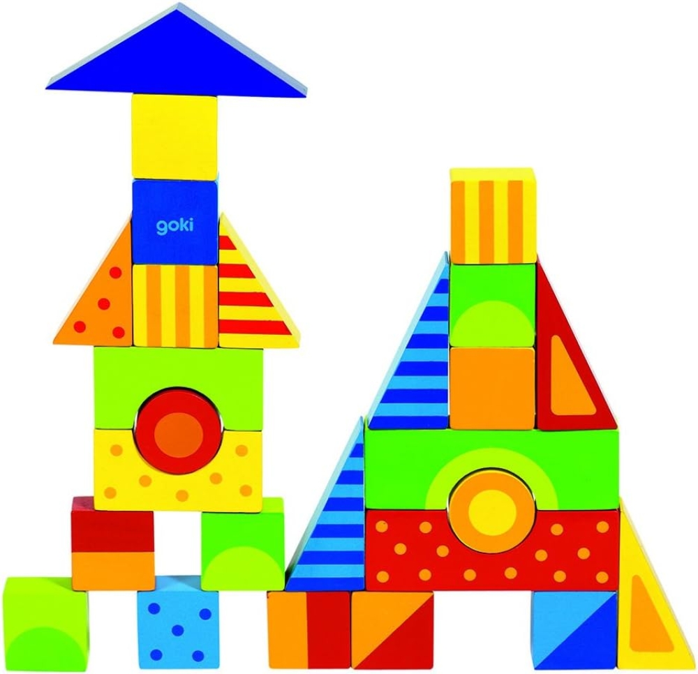 Bunte Holzbausteine