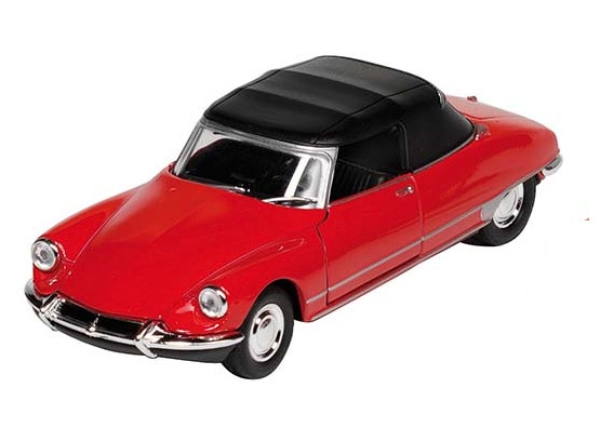 Modellauto Citroen DS 19 Cabriolet rot geschlossen