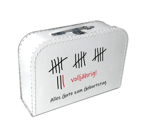 Pappkoffer Volljährig - 18. Geburtstag - 356