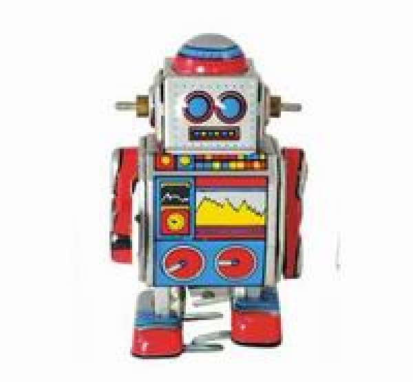 Blechspielzeug Roboter silber