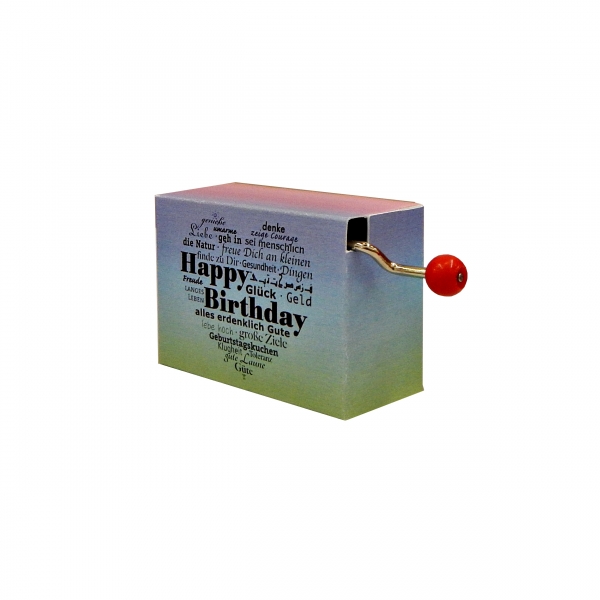 Kurbelwerk Spieluhr - Happy Birthday