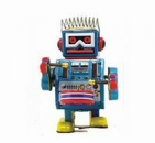 Trommelnder Roboter Blechspielzeug